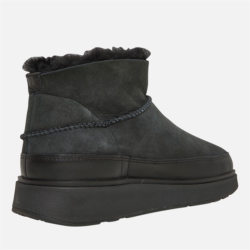 FitFlop Bottines en peau de mouton retournée ultra-mini double face Femme, tout Noir - Image 5
