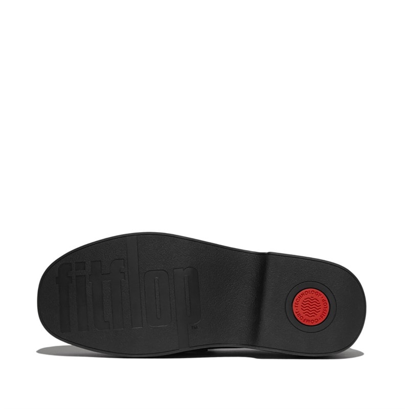 FitFlop Luma masywne skórzane półbuty na koturnie dla niej kolor głęboki brąz – zdjęcie  5