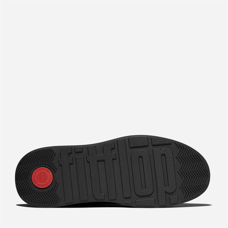 FitFlop Dames F-Mode Met Gesp Leer Flatform Enkellaarsjes Zwart - Afbeelding 2