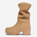 FitFlop Dames Plateau Laaghangende Suède Laarsjes Desert Tan