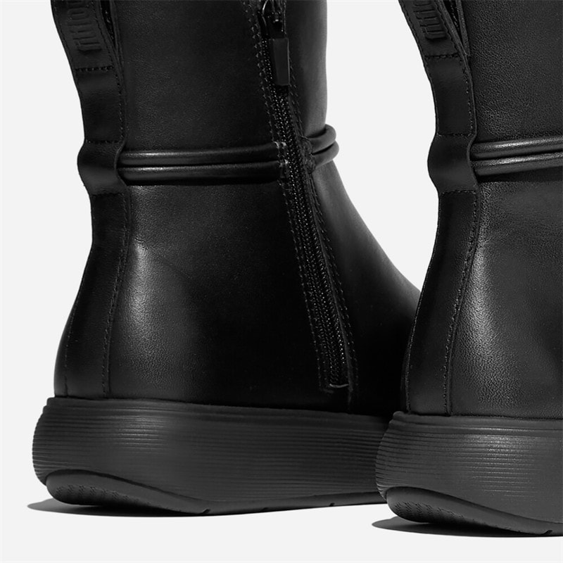 FitFlop IQ Comff krótkie botki z frędzlami dla niej kolor All Black – zdjęcie  3