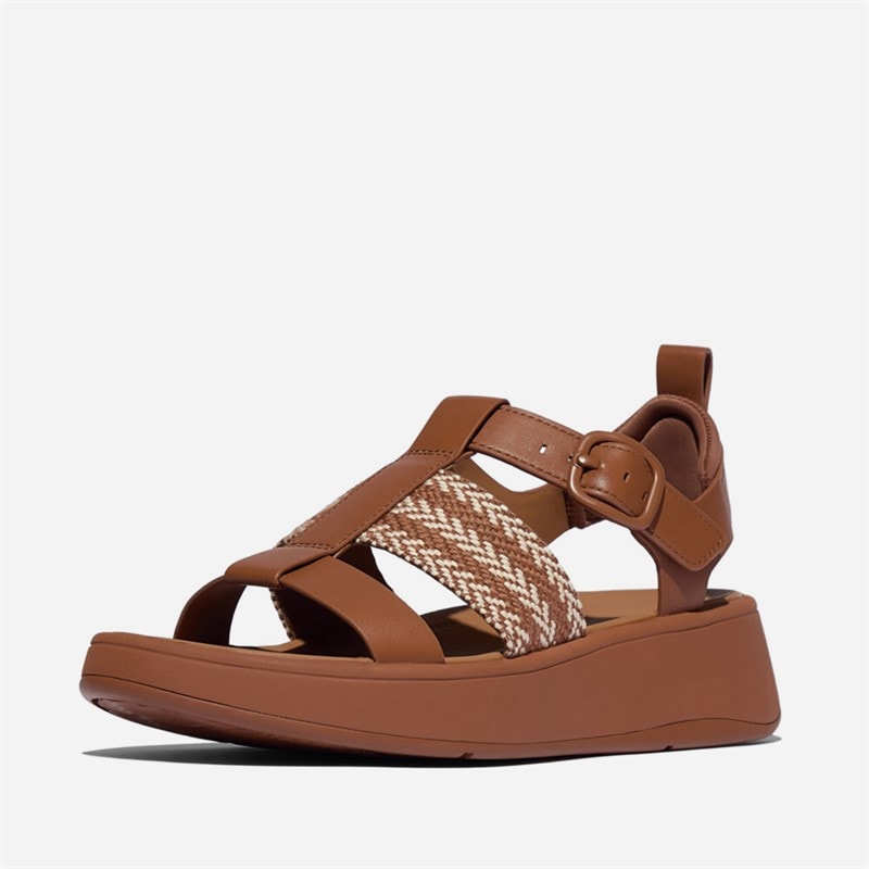 FitFlop Sandales de pêcheur F-Mode Femme Deep Tan/Paris Beige - Image 2