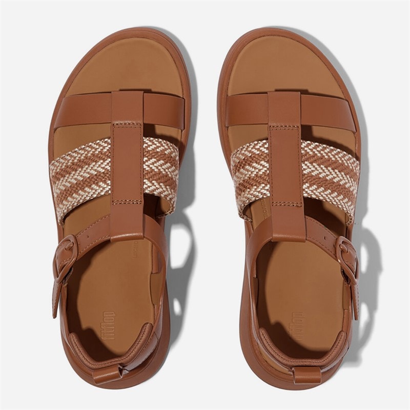 FitFlop Sandales de pêcheur F-Mode Femme Deep Tan/Paris Beige - Image 3