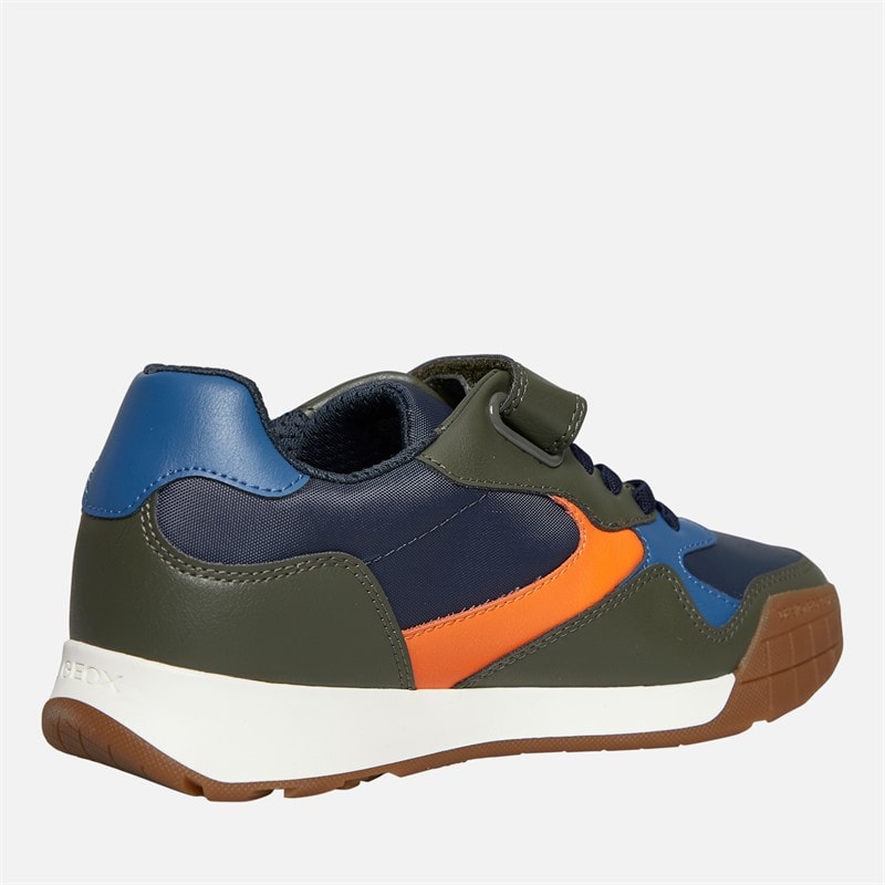 GEOX Junior Jongens Rann Trainers Military/Oranje - Afbeelding 5