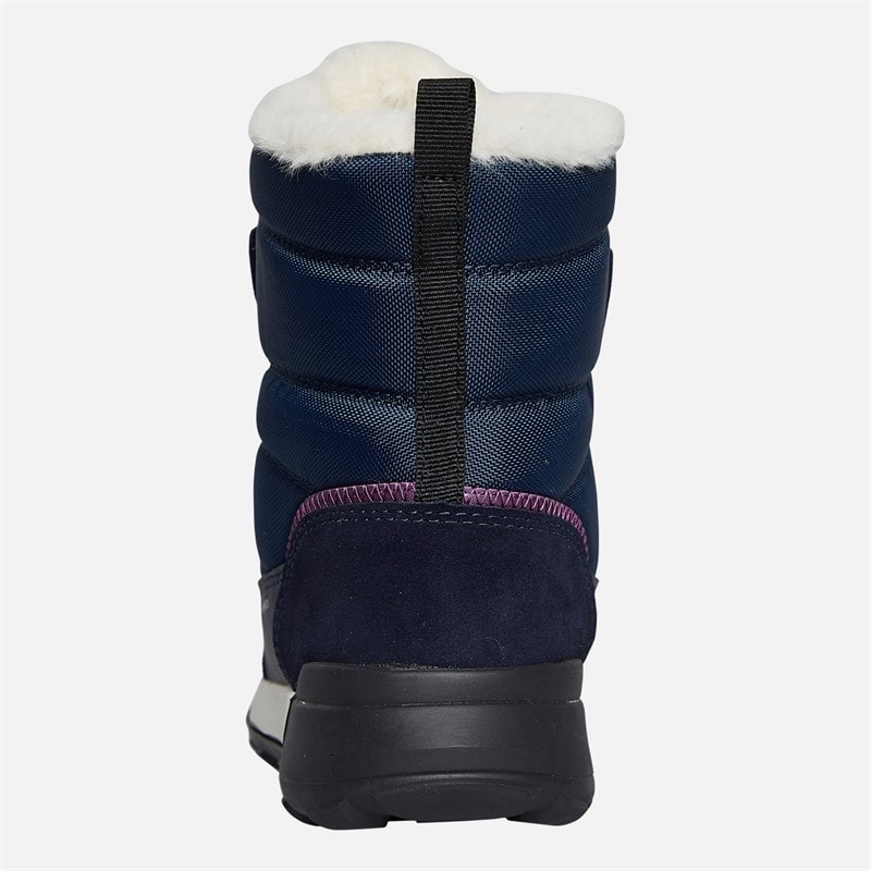 GEOX Junior Mädchen Trekkyup Doppelschnalle Fell Gefütterte Stiefel Marine/Lila - Bild 3
