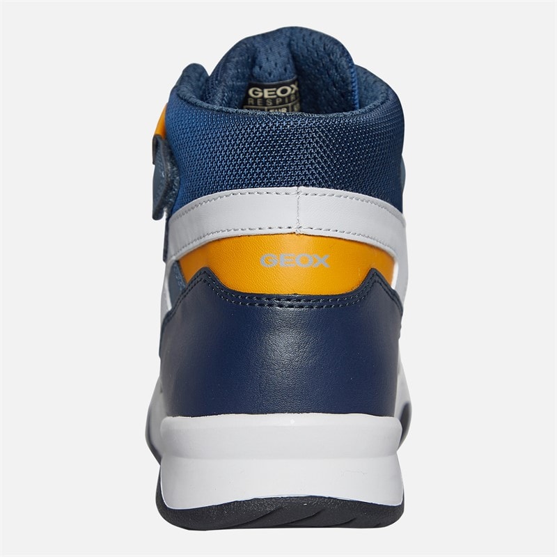 GEOX Jongens Perth Hoge Sneakers Avio/Grijs - Afbeelding 3