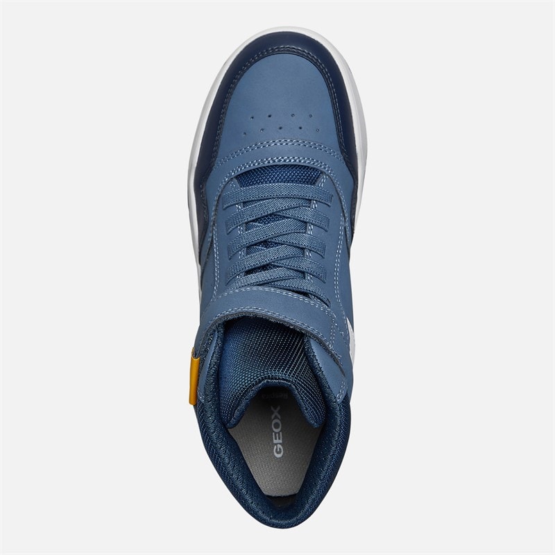 GEOX Jongens Perth Hoge Sneakers Avio/Grijs - Afbeelding 4
