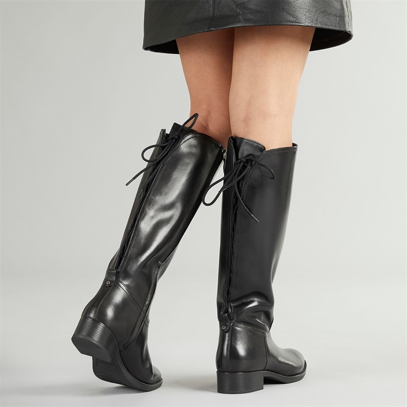 GEOX Dames Felicity Knielaarzen Stretch Zwart - Afbeelding 5