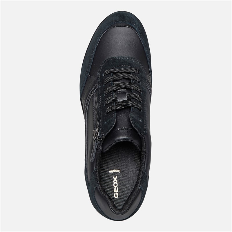 GEOX Baskets compensées Ilde Femme à fermeture éclair Noir - Image 4