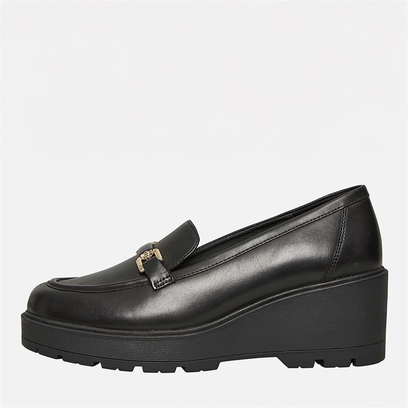 GEOX Dames Mierelle Sleehak Loafers Zwart