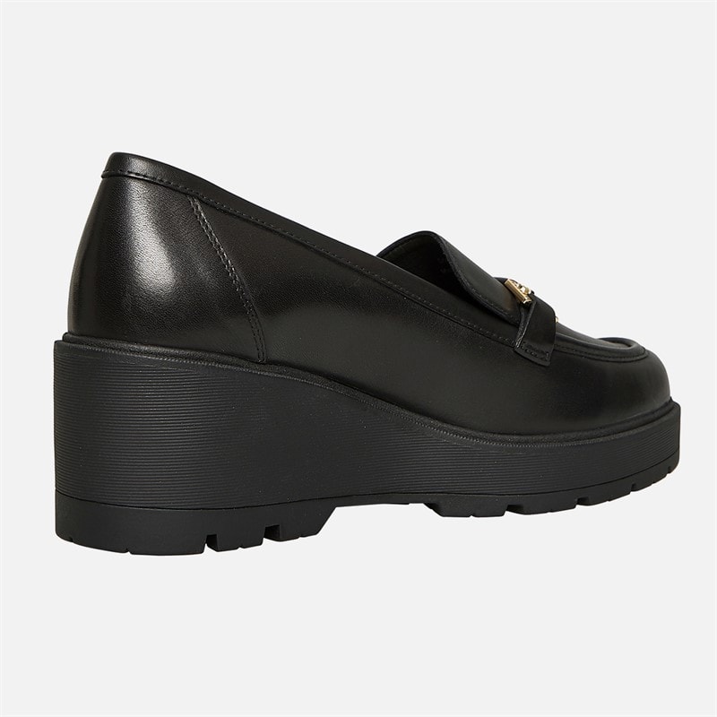 GEOX Dames Mierelle Sleehak Loafers Zwart - Afbeelding 4