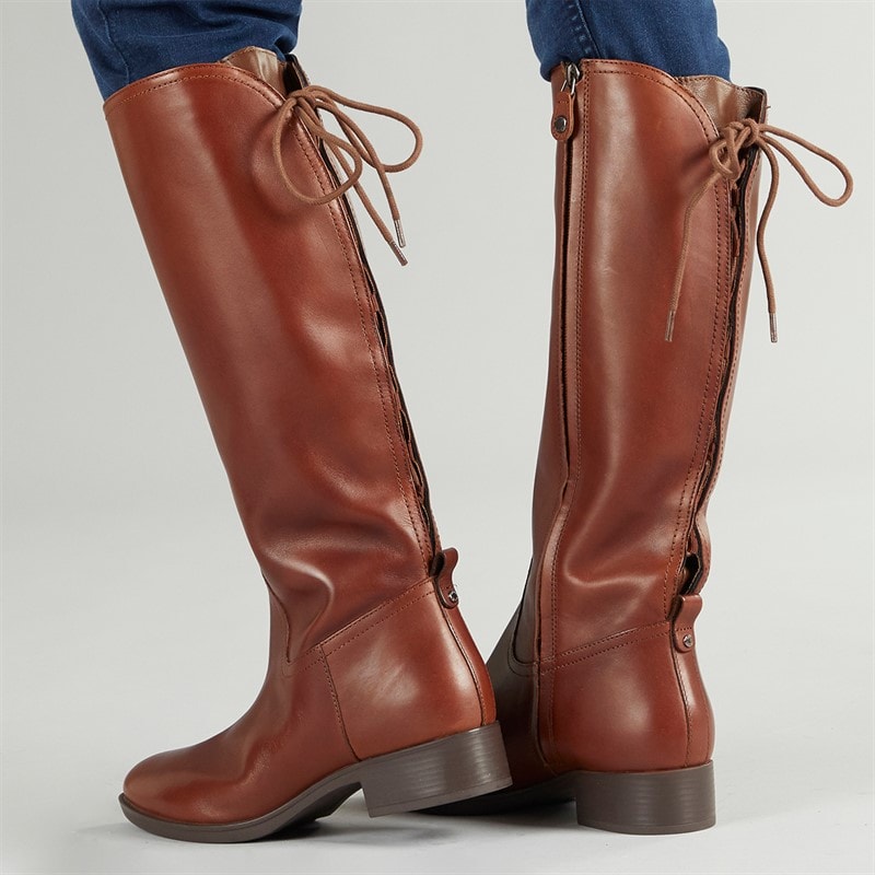 GEOX Bottes Hautes Stretch Marron Felicity Femme - Image 5
