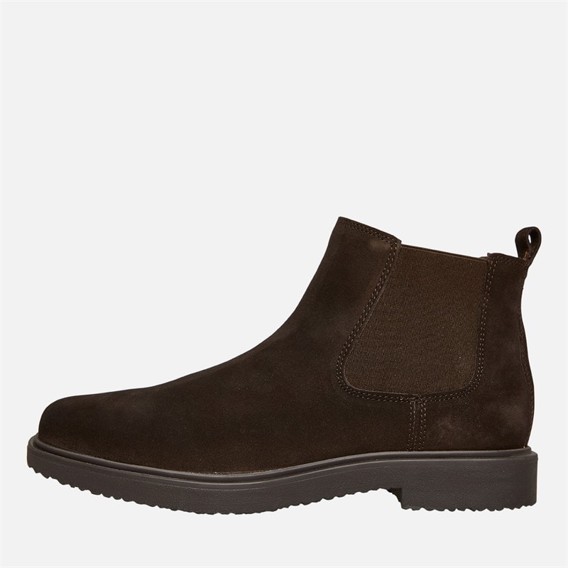 GEOX Heren Massimiano Chelsea Boots Donker Bruin