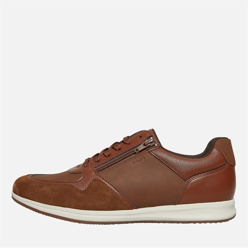 GEOX Heren Avery Zip Sneakers Bruin