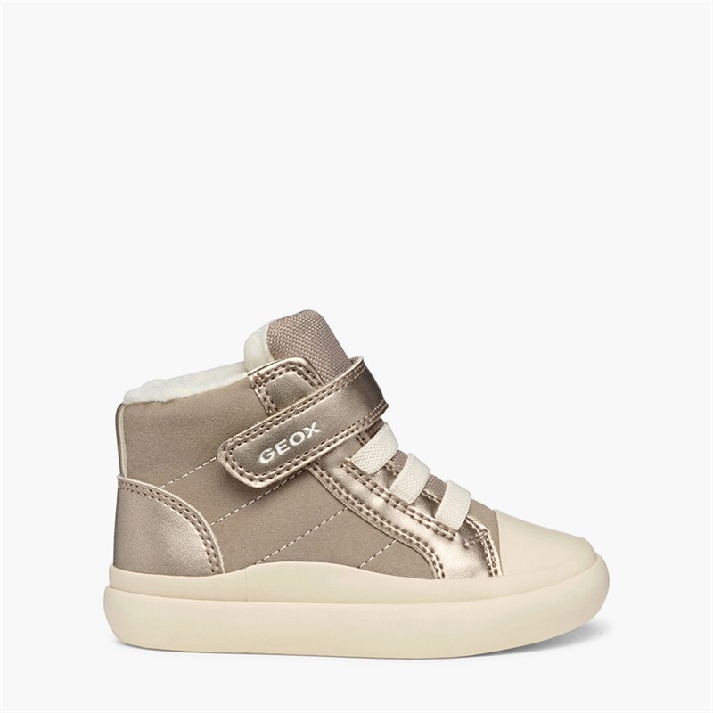 GEOX Gisli wysokie sneakersy dla niemowląt dziewczynek kolor Ciemny beż – zdjęcie  1