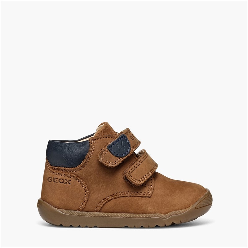 GEOX Kleinkind Junge Macchia Klettverschluss Sneaker Whisky - Bild 1