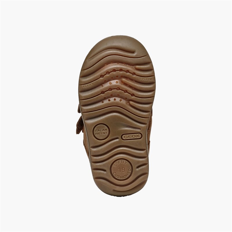 GEOX Kleinkind Junge Macchia Klettverschluss Sneaker Whisky - Bild 2