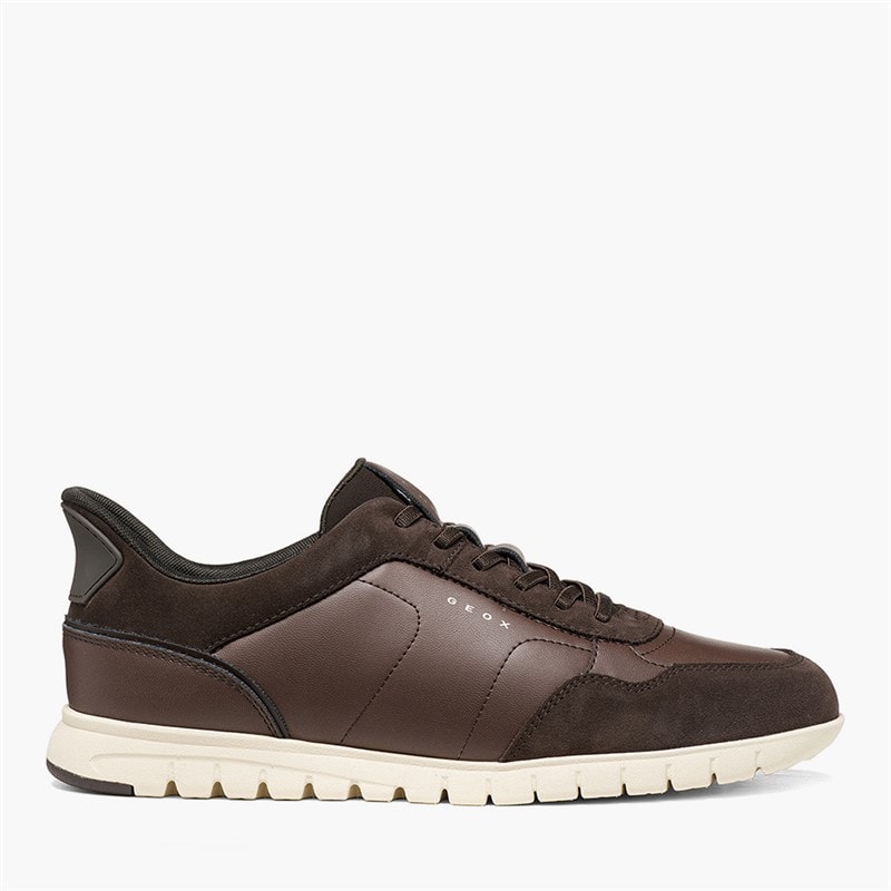 GEOX Heren Flextride Fast In Zero Plus Sneakers Chocolade - Afbeelding 1