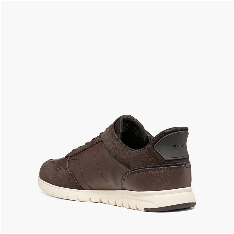 GEOX Heren Flextride Fast In Zero Plus Sneakers Chocolade - Afbeelding 3