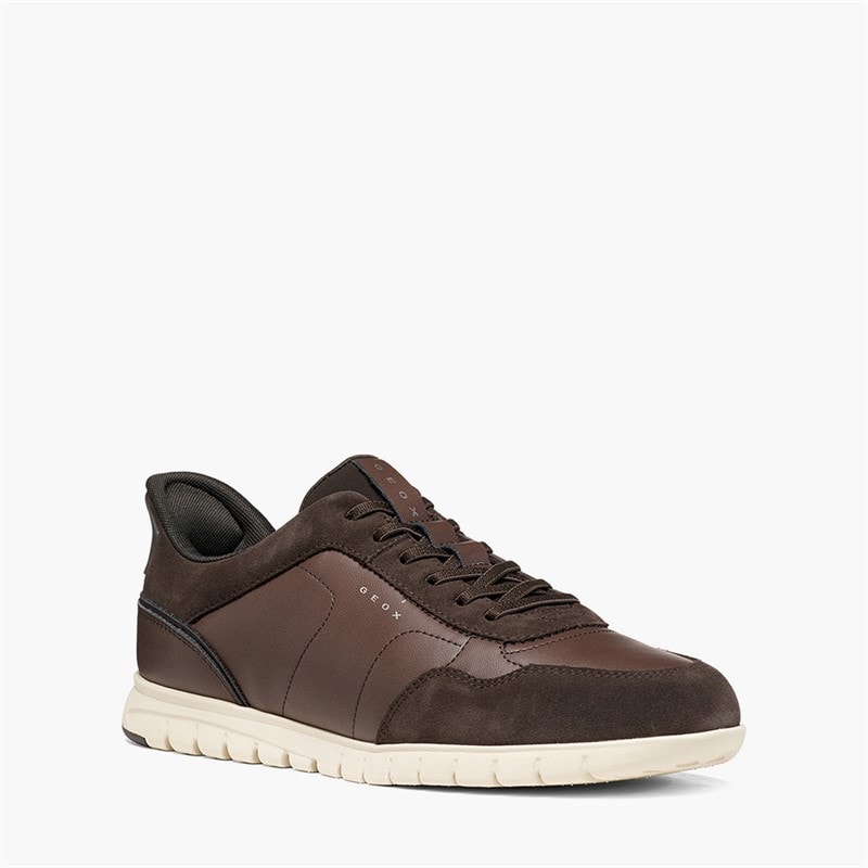 GEOX Heren Flextride Fast In Zero Plus Sneakers Chocolade - Afbeelding 5