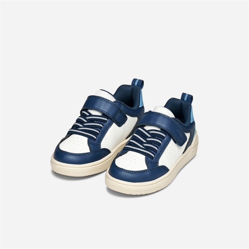 GEOX Washiba sneakersy dla chłopca kolor Biały/Navy – zdjęcie  2