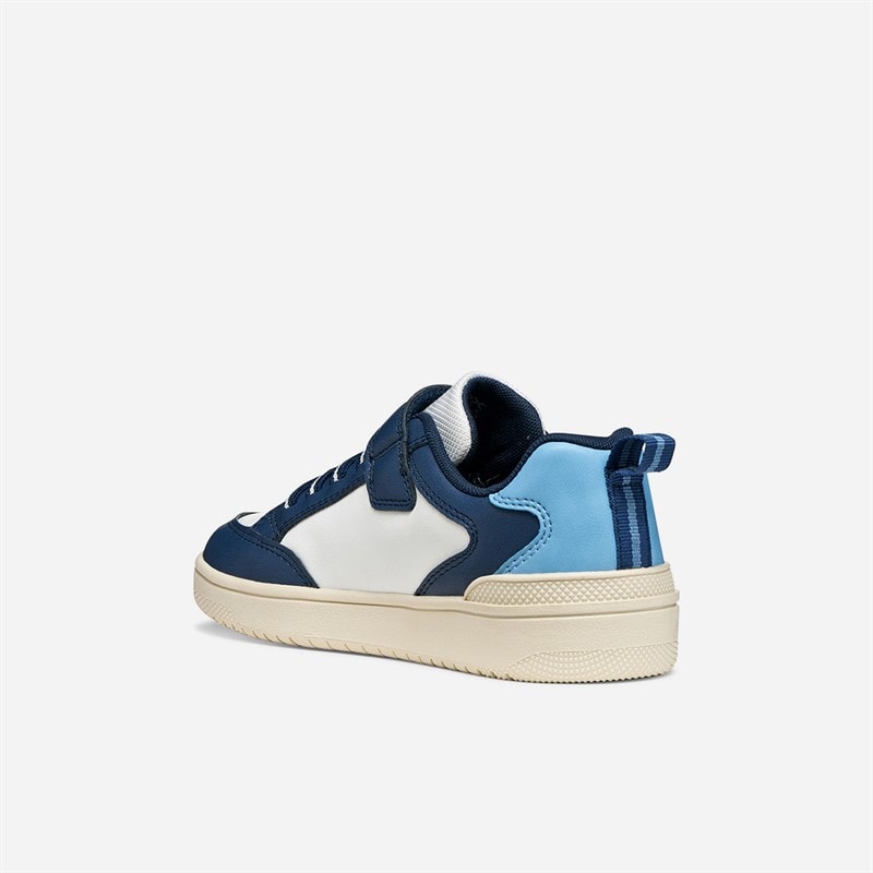 GEOX Washiba sneakersy dla chłopca kolor Biały/Navy – zdjęcie  3