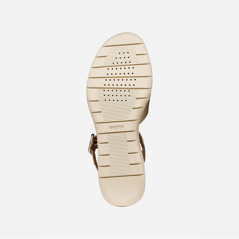 GEOX Damen Melciona Sandalen Hellgold/Papyrus Lt Gold/Papyrus - Bild 5