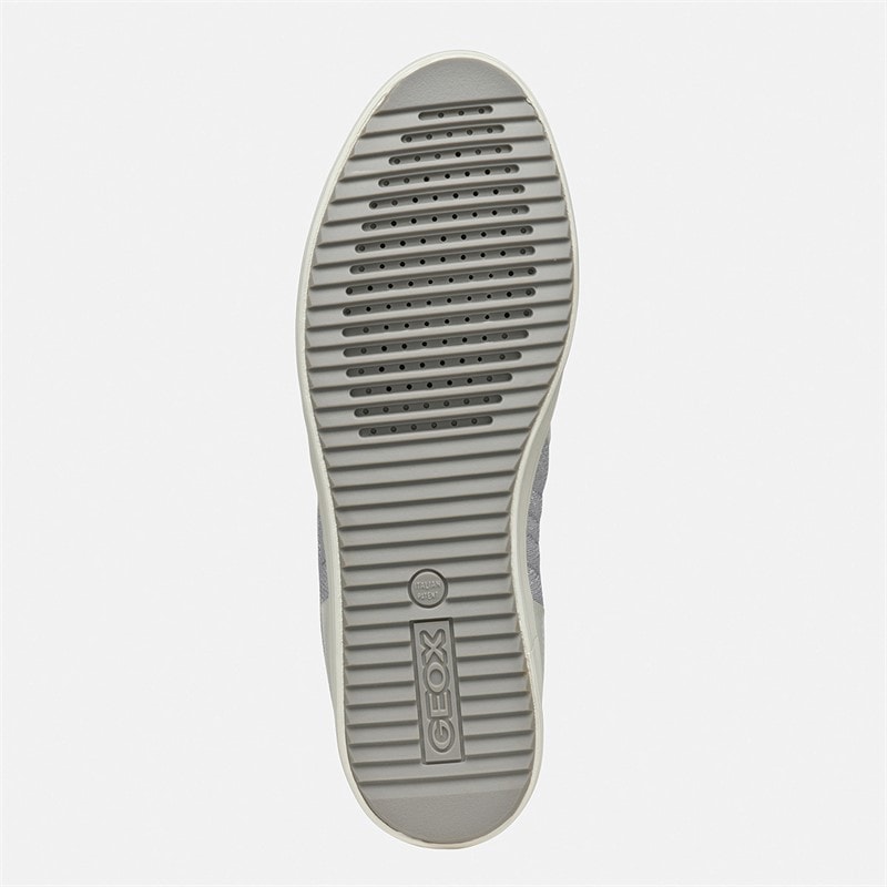 GEOX Baskets Blomiee Métalliques Femme Silver/Optic White - Image 5