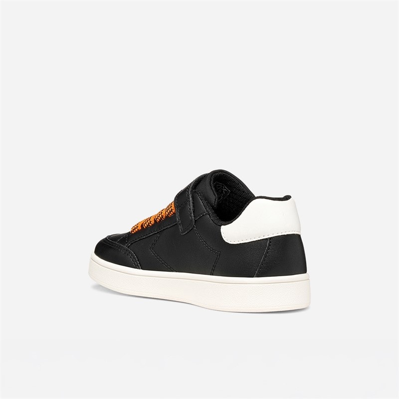GEOX Eclyper sneakersy dla chłopca kolor Czarny/Pomarańczowy – zdjęcie  3