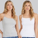 G-STAR Dames Set van 2 Hemden Bright White/Light Grey Marl