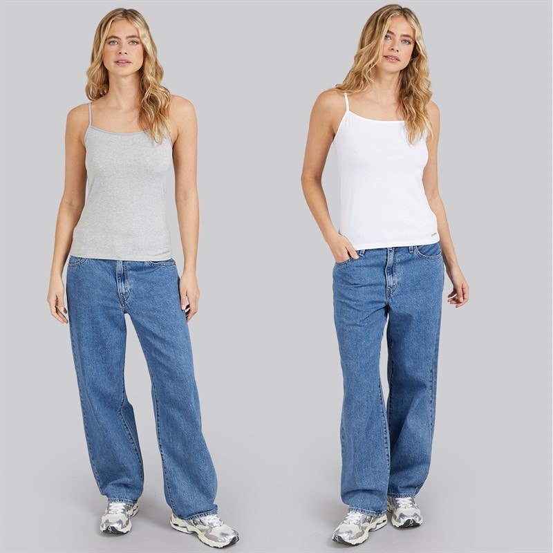 G-STAR Dames Set van 2 Hemden Bright White/Light Grey Marl - Afbeelding 4