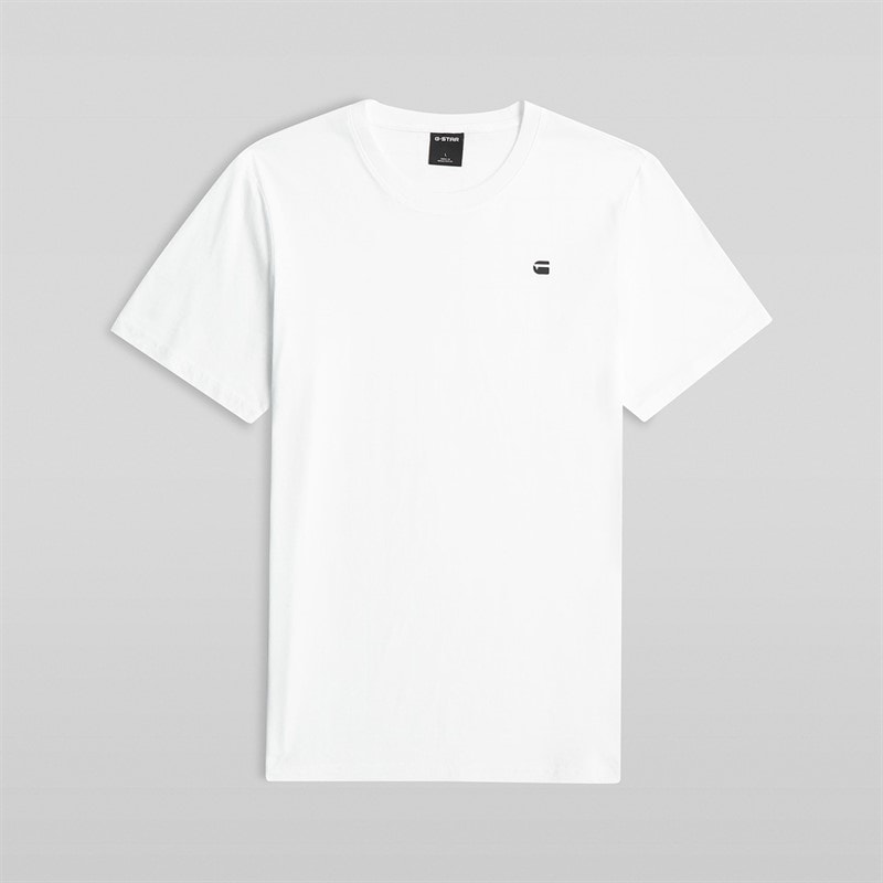 G-STAR Heren Logo Slim T-shirt Wit - Afbeelding 2