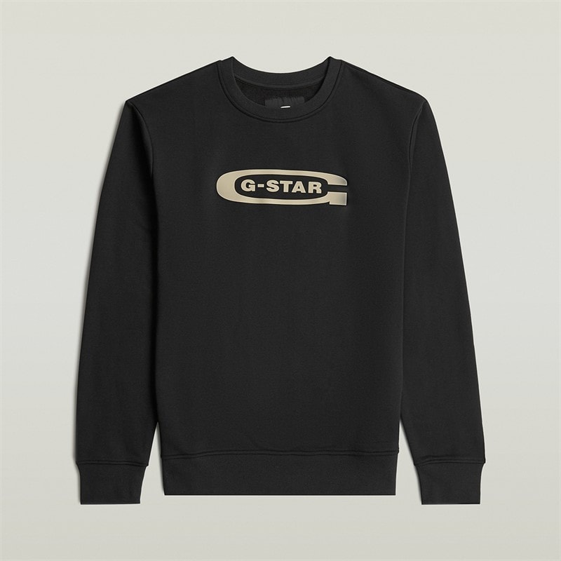 G-STAR Herren Old Skool Sweatshirt Schwarz - Bild 2