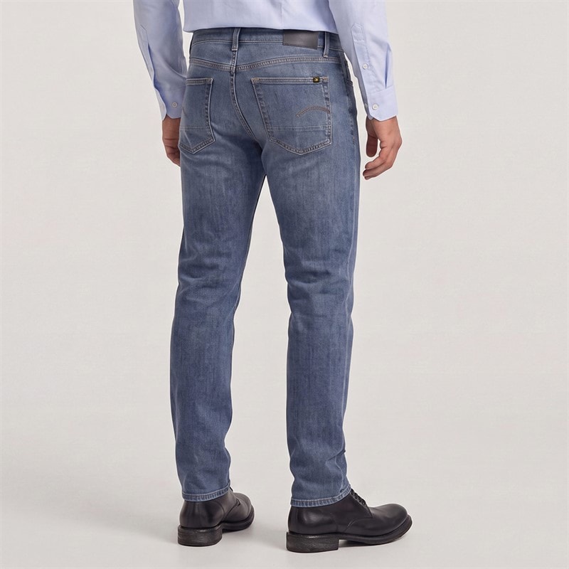 G-STAR Heren 3301 Rechte Pijp Jeans Middelblauw - Afbeelding 2