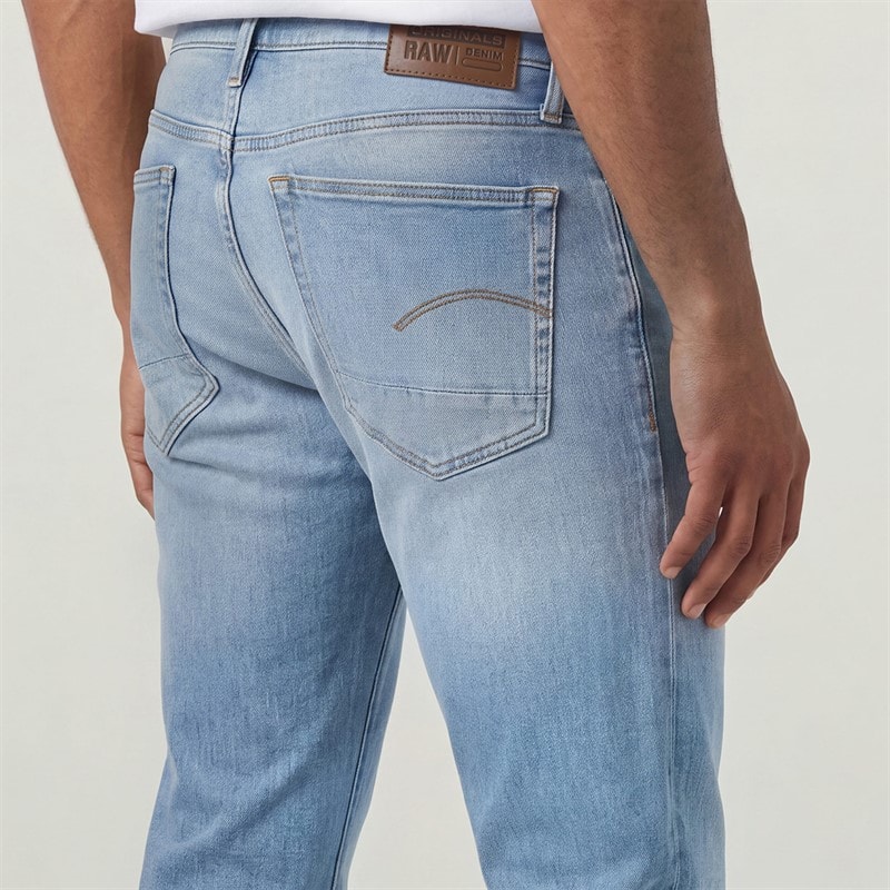 G-STAR Herren 3301 Straight Leg Jeans Mittelblau - Bild 4