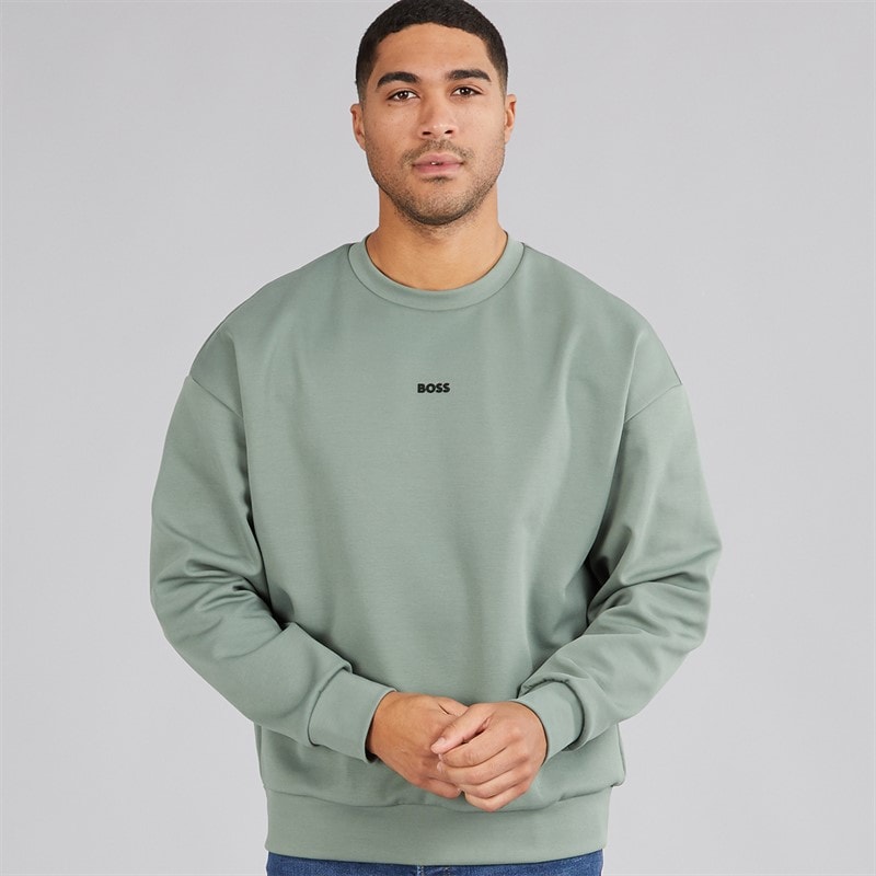 Hugo Boss Heren Stenson Sweatshirt Groen
