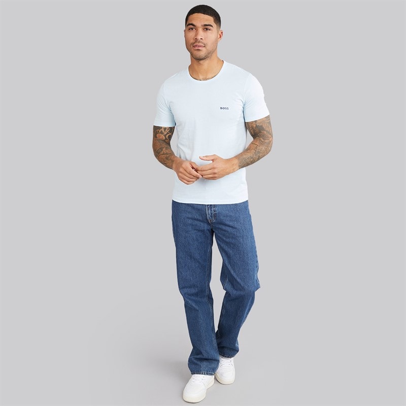 Hugo Boss BOSS Heren Drie Pack T-shirts Blauw/Blauw/Blauw - Afbeelding 4