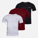 Hugo Boss Heren Drie Pak T-shirts Wit/Burgundy/Zwart