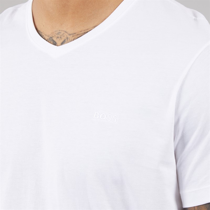 Hugo Boss T-shirts confortables Homme, Pacquet Double Blanc - Image 3