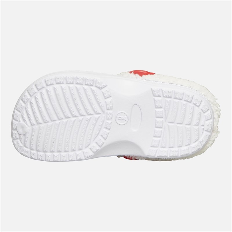 Hello Kitty Baby Meisjes Gevoerde Klompen Wit / Rood - Afbeelding 3