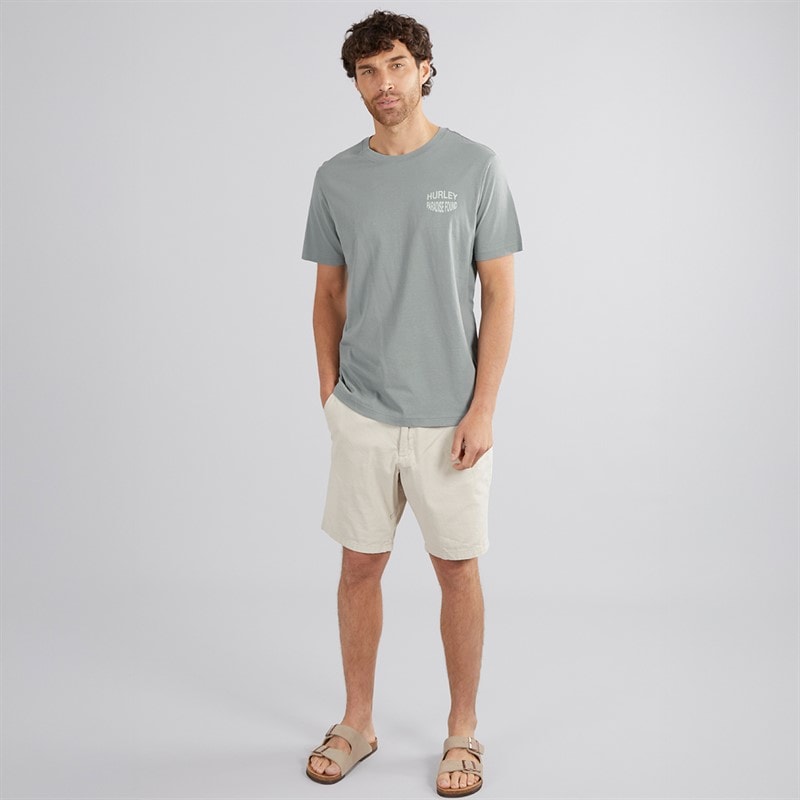 Hurley Herren Paradise Found Grafik T Shirt Grau / Blau - Bild 4