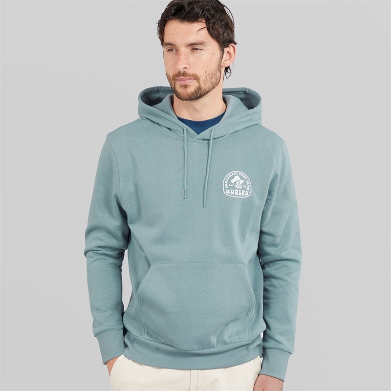 Hurley South West bluza z kapturem dla niego kolor Szary/Niebieski – zdjęcie  2