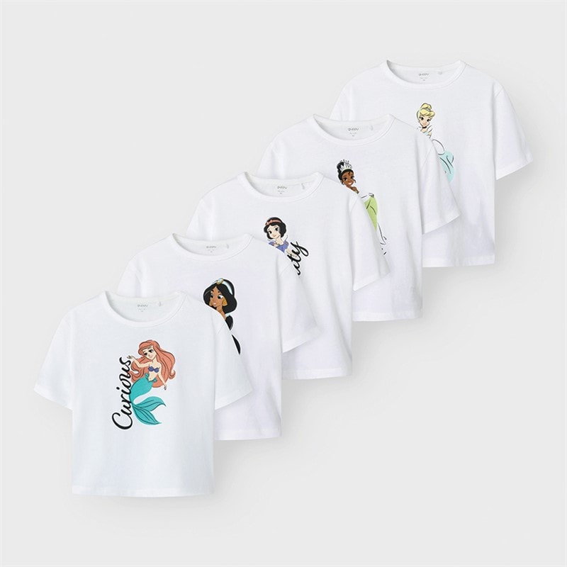 Disney Meisjes Princess Kasa T-shirts Meerkleurig - Afbeelding 1