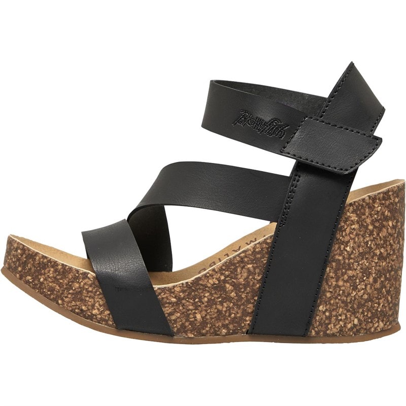 Blowfish Dames Hydra Sandalen met Sleehak Zwart - Afbeelding 2