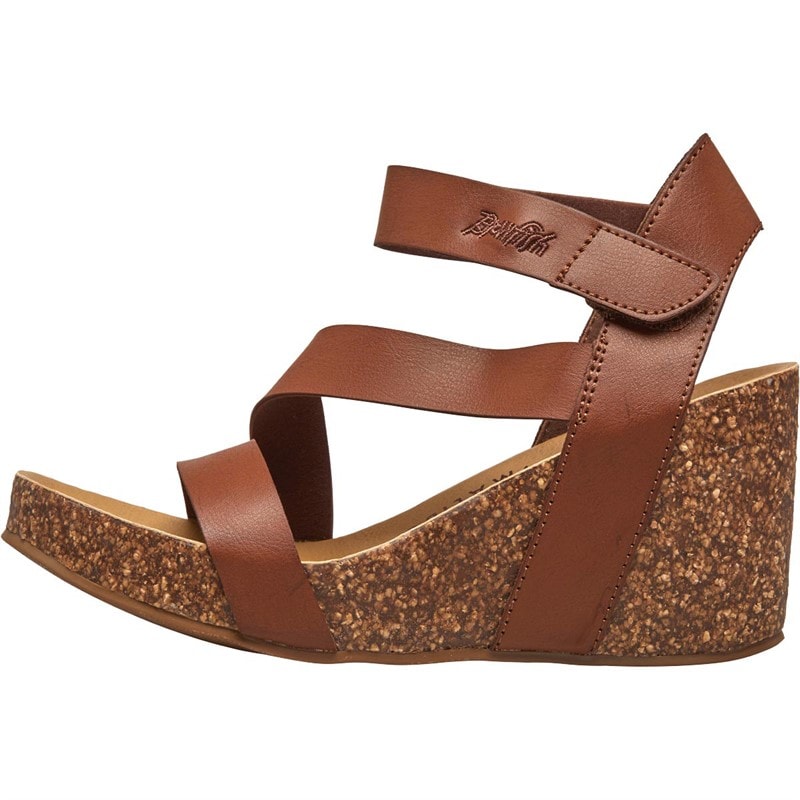 Blowfish Dames Hydra Sandalen met Sleehak Tan - Afbeelding 2