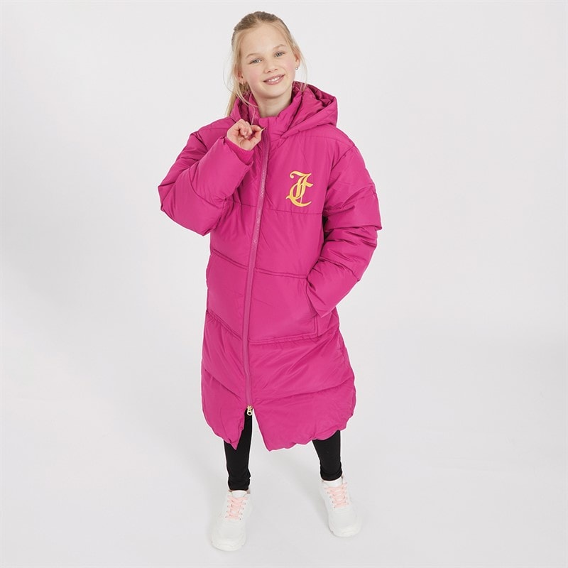 Juicy Couture Mädchen Langarm Daunenjacke Festival Fuchsia - Bild 3
