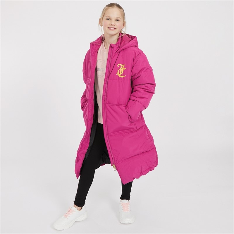 Juicy Couture Mädchen Langarm Daunenjacke Festival Fuchsia - Bild 4