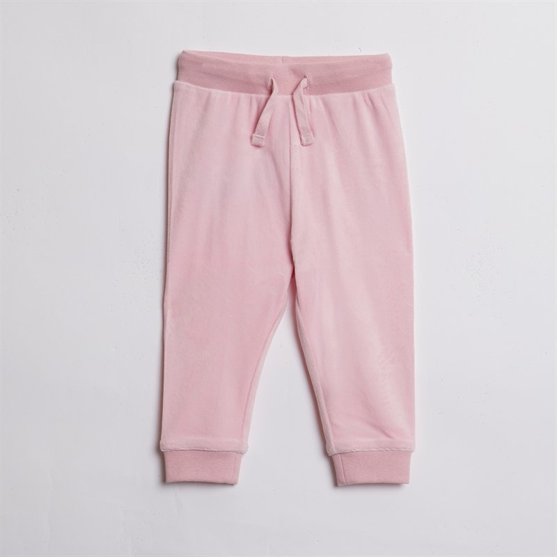 Juicy Couture Baby Meisjes velours hart logo trainingspak amandelbloesem - Afbeelding 2
