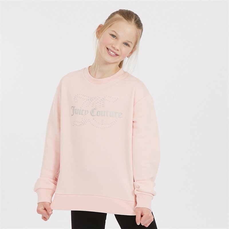 Juicy Couture Meisjes Crew Neck Sweatshirt Aardbeienroom