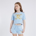 Juicy Couture Ensembles Heart Boxy And Velour Fille Bleu